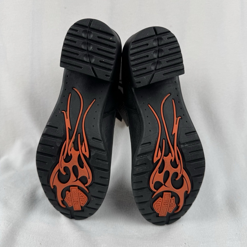 Women's Harley-Davidson Waterproof Black Boots Heels Size 8.5 M Stock #D87203 - Picture 8 of 9